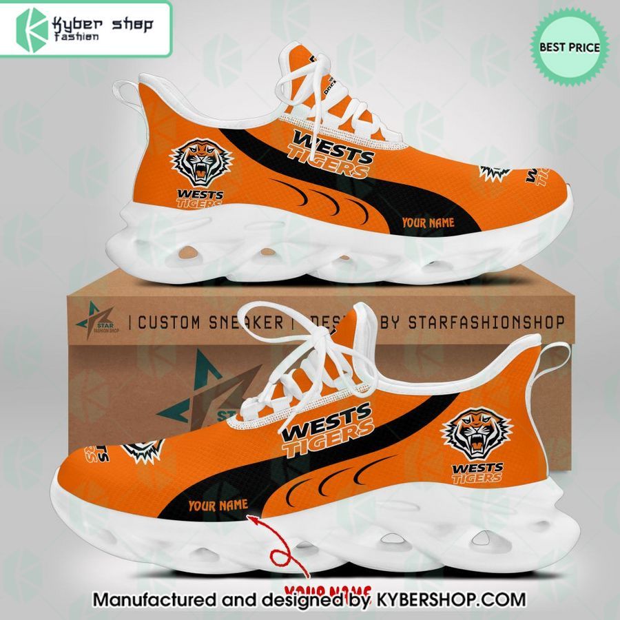 personalized wests tigers max soul shoes 2 90