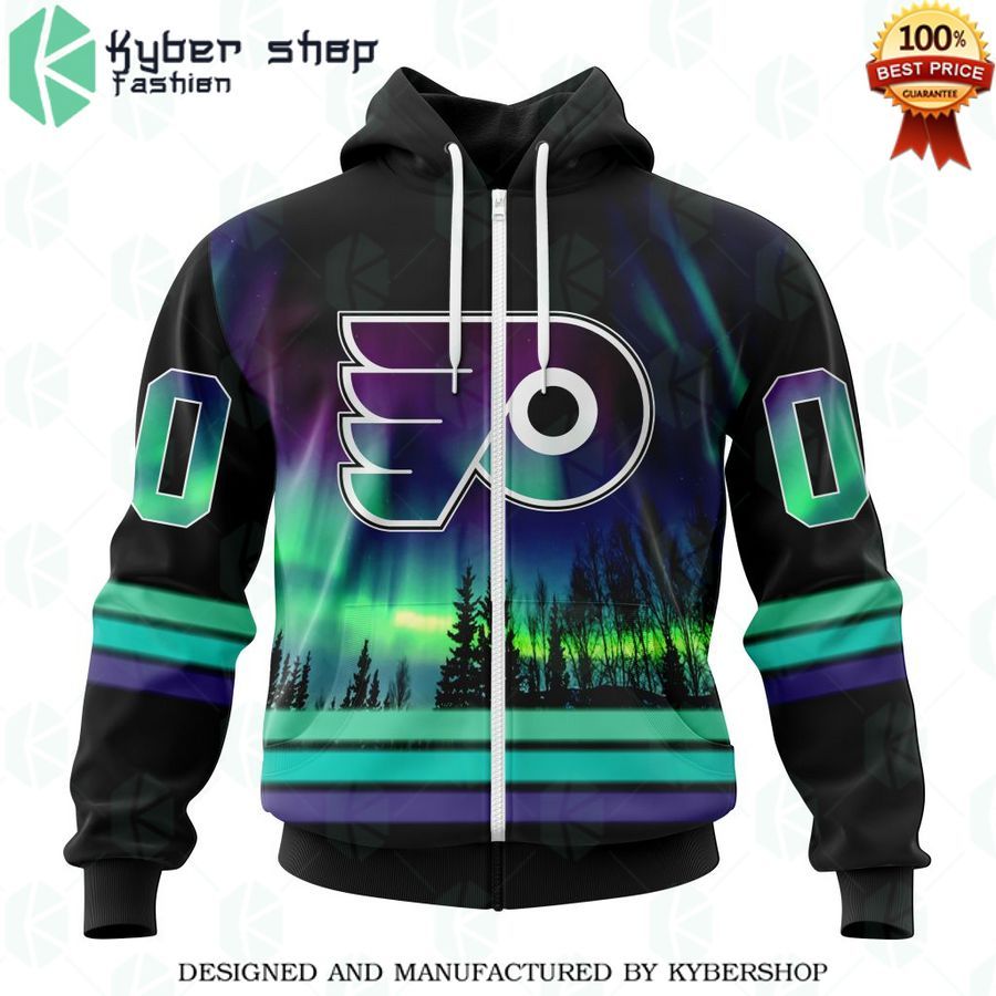 philadelphia flyers special design with northern lights custom shirt 2 658