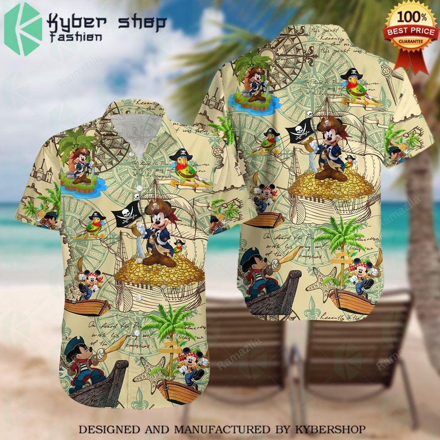 pirates of the caribbean mickey mouse hawaiian shirt 1 186