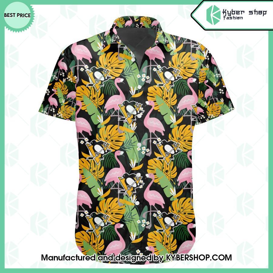 pittsburgh penguins flamingo hawaiian shirt 2 539