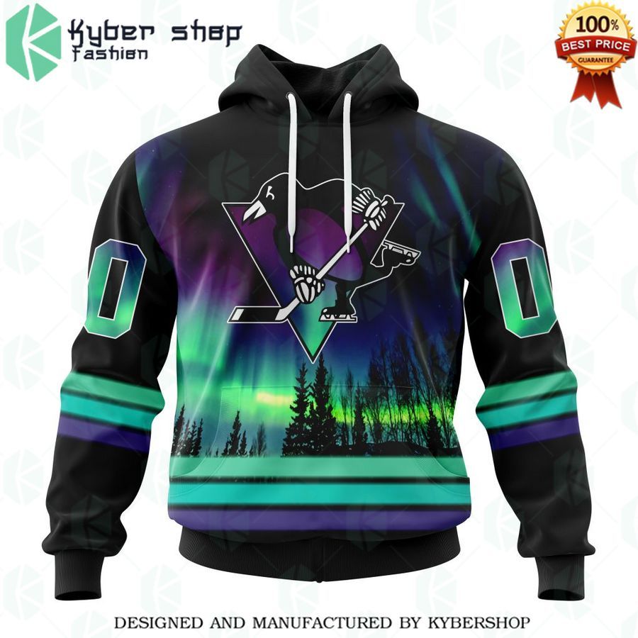 pittsburgh penguins special design with northern lights custom shirt 1 71