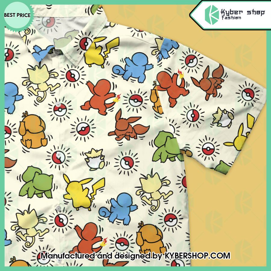 pokeball pokemon pattern hawaiian shirt 1 178