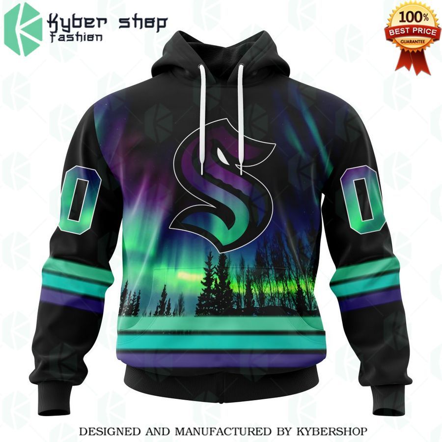 seattle kraken special design with northern lights custom shirt 1 578