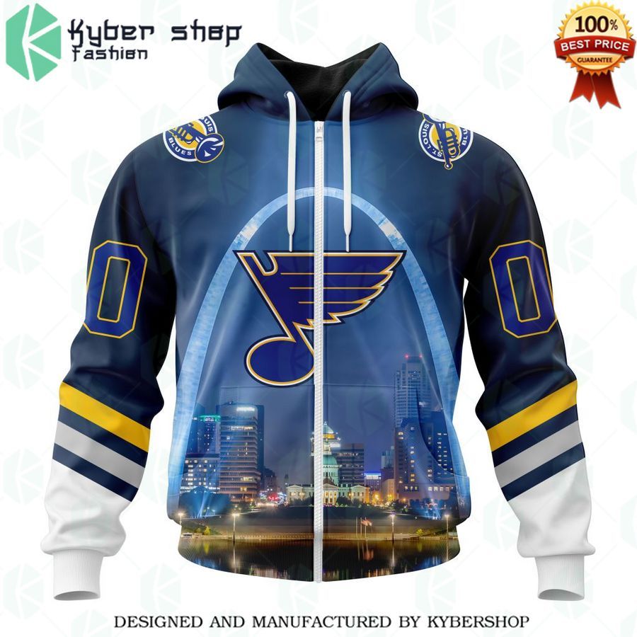 st louis blues special design with gateway arch custom shirt 2 147