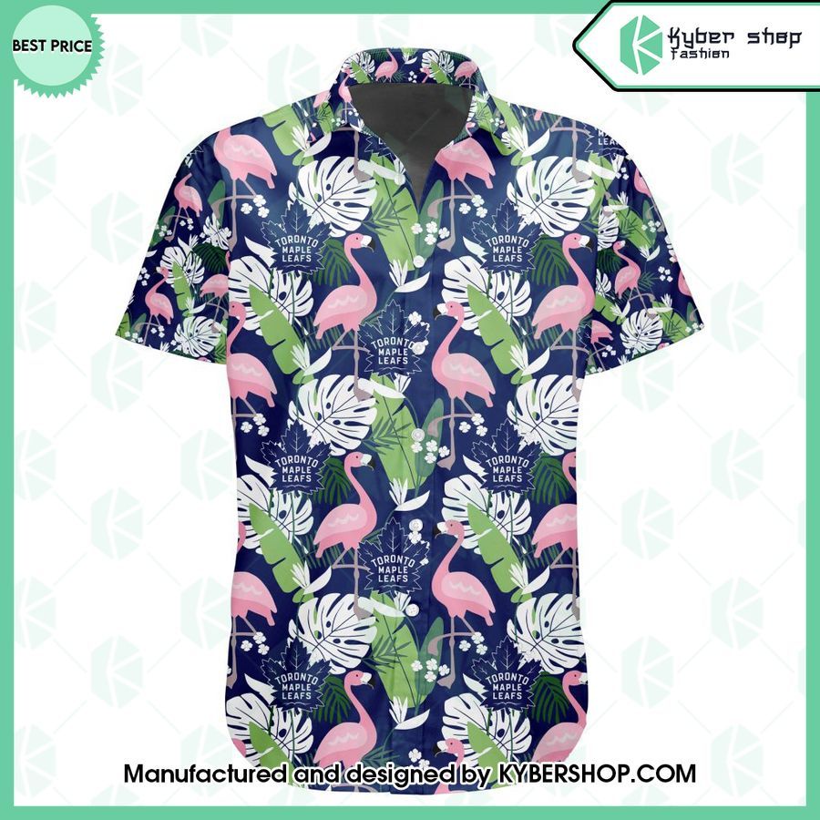 toronto maple leafs flamingo hawaiian shirt 2 305