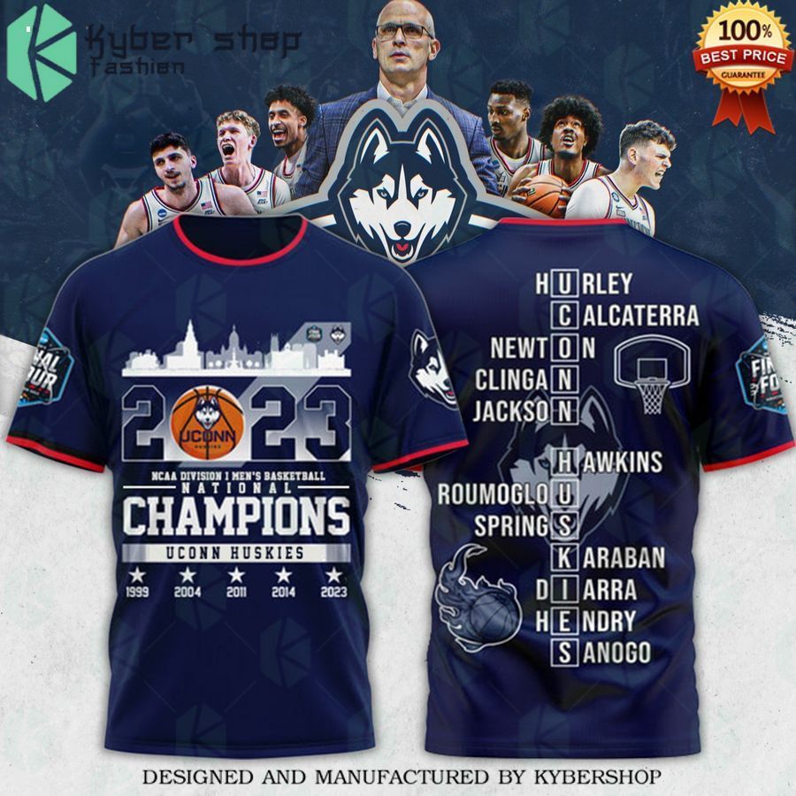 uconn huskies ncaa mens basketball national champions t shirt 1