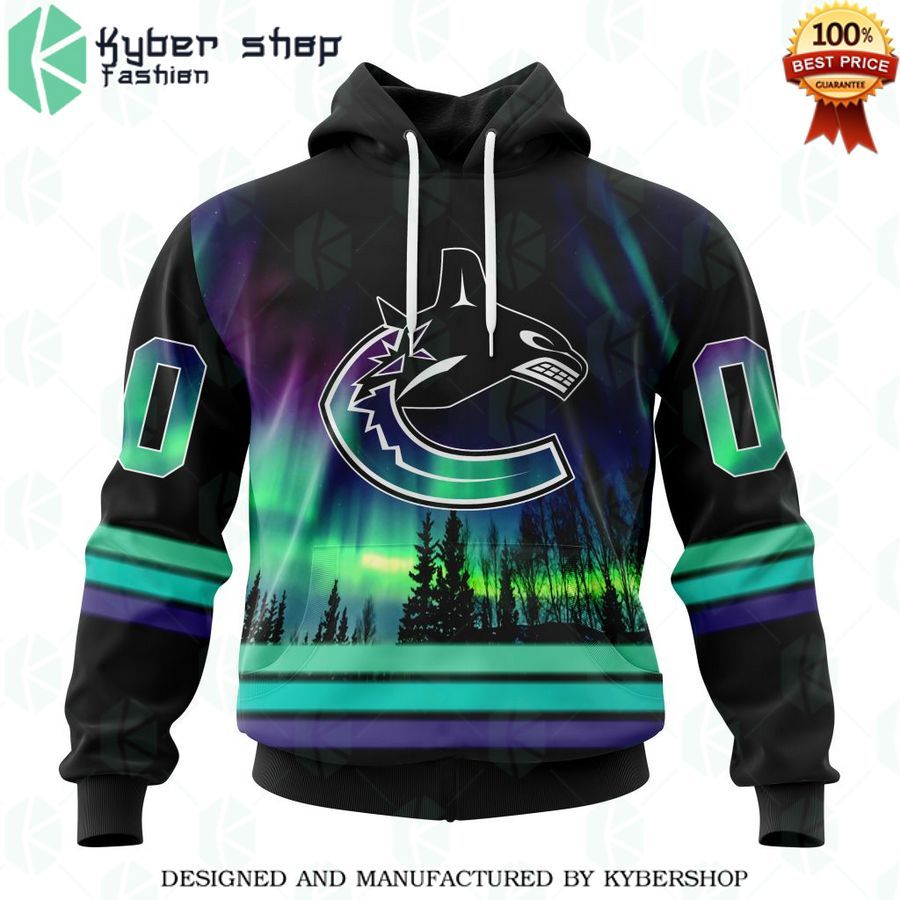 vancouver canucks special design with northern lights custom shirt 1 431