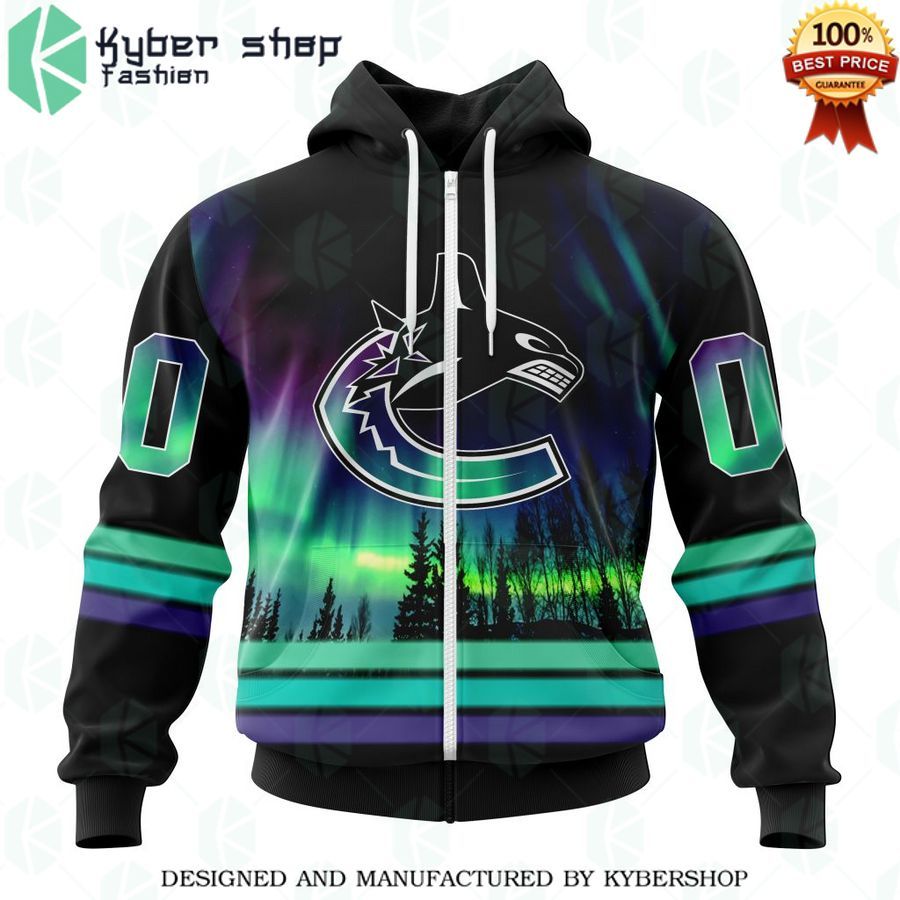 vancouver canucks special design with northern lights custom shirt 2 130