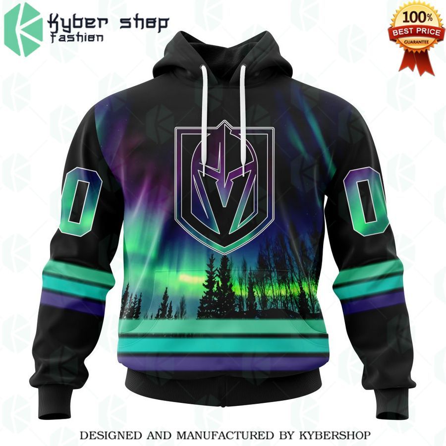 vegas golden knights special design with northern lights custom shirt 1 103