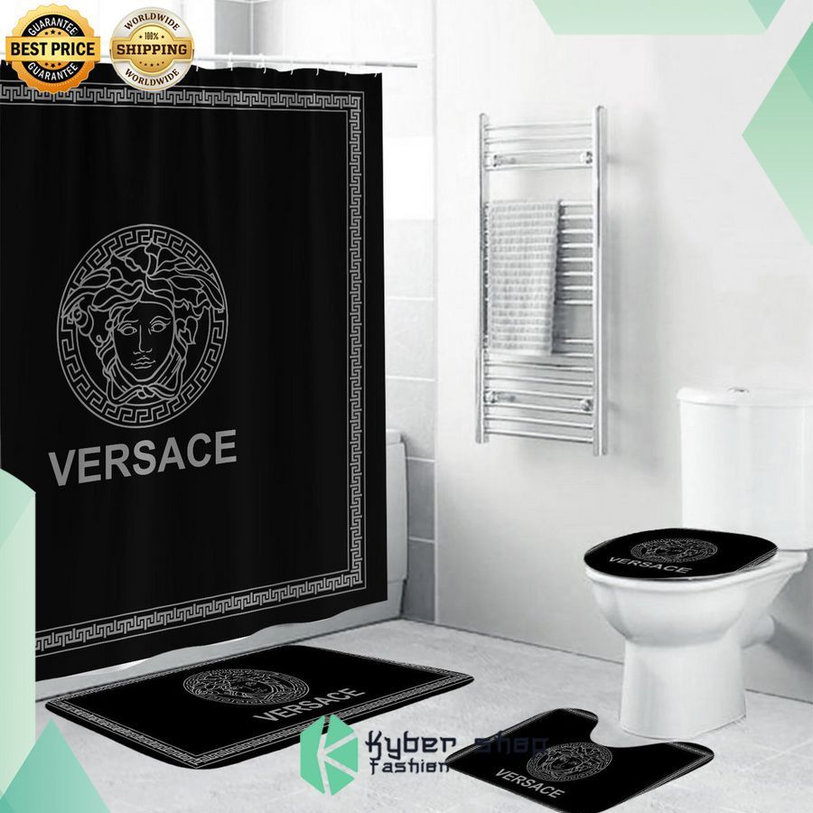 versace bathroom curtain set 1 455