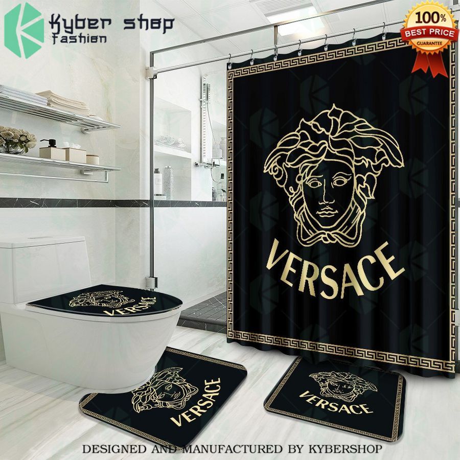 versace gold shower curtain set 1 747