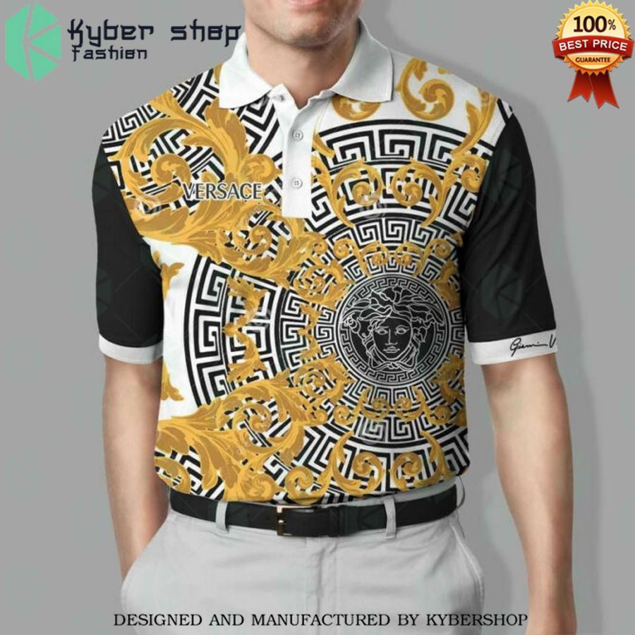 versace gold white polo shirt 1 796