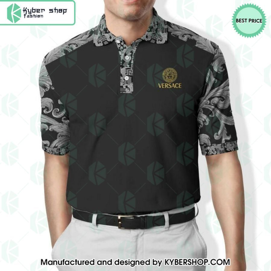 versace logo black polo shirt 1 380