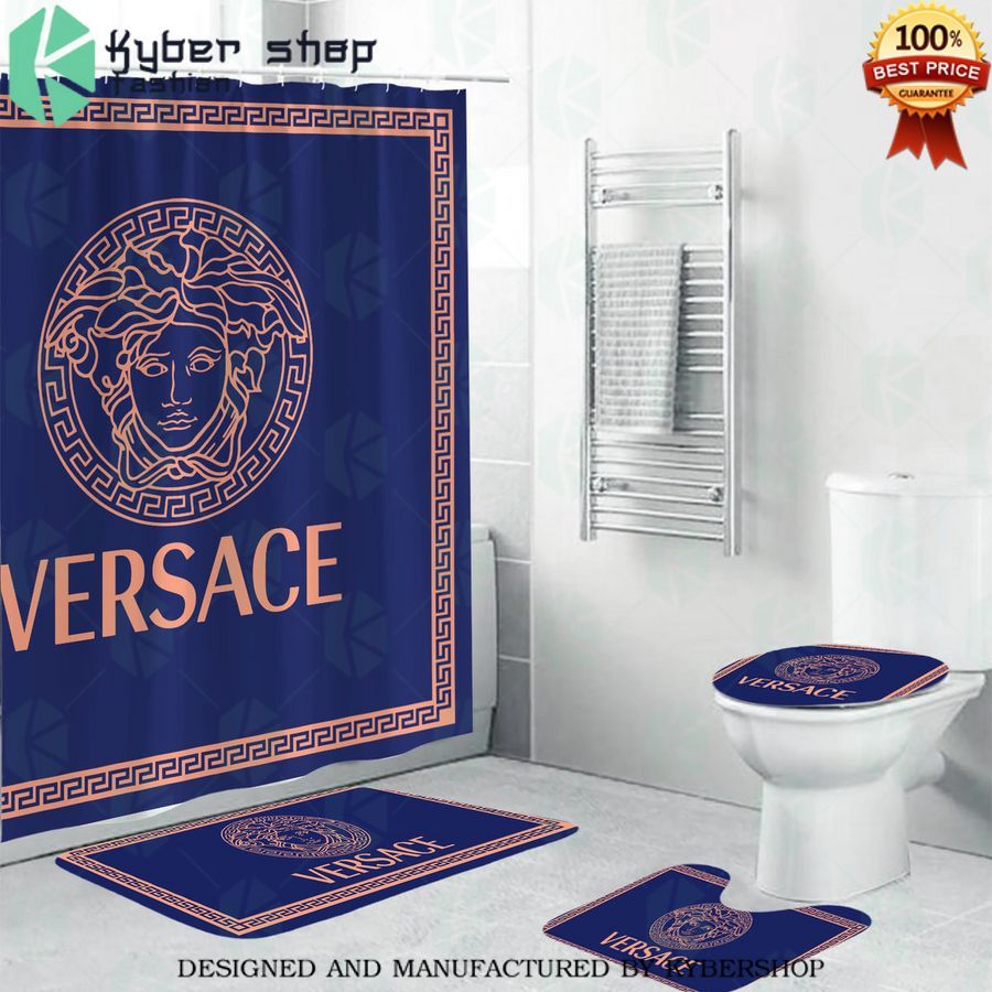 versace navy shower curtains 1 644