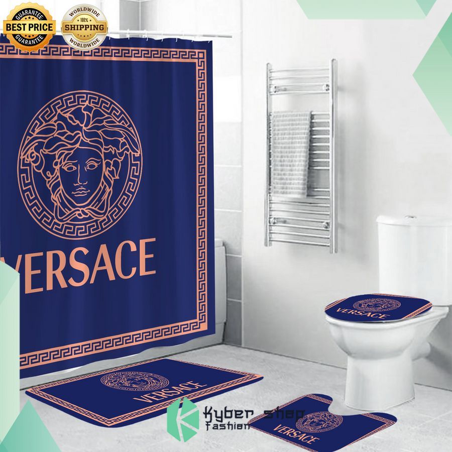 versace navy shower curtains 1 884