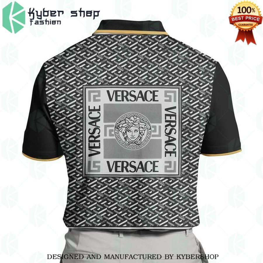 versace silver square polo shirt 2 420