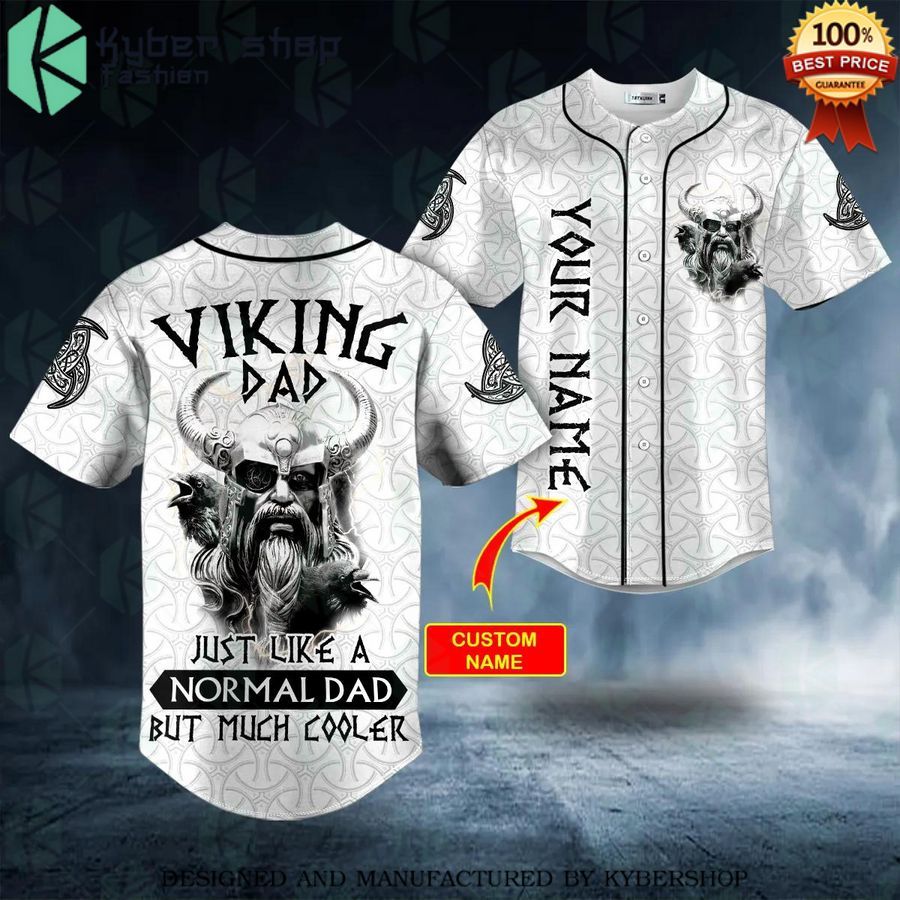 viking dad just like a normal dad but much cooler custom baseball jersey 1 310