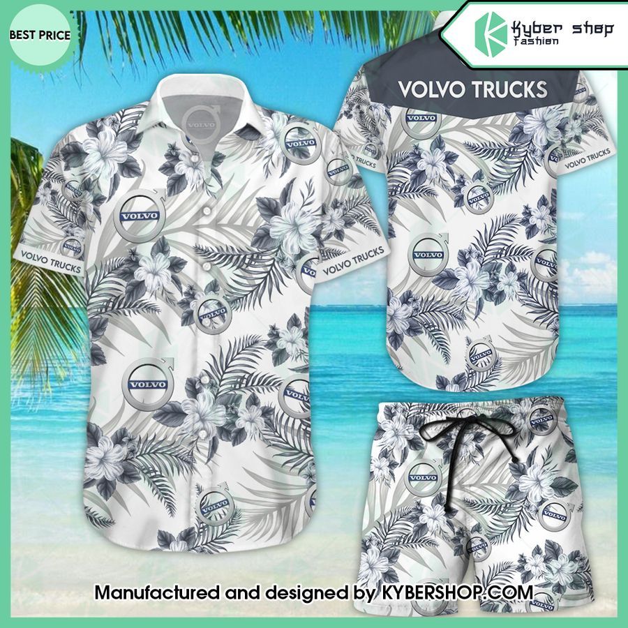 volvo trucks hawaiian shirt shorts 1 357