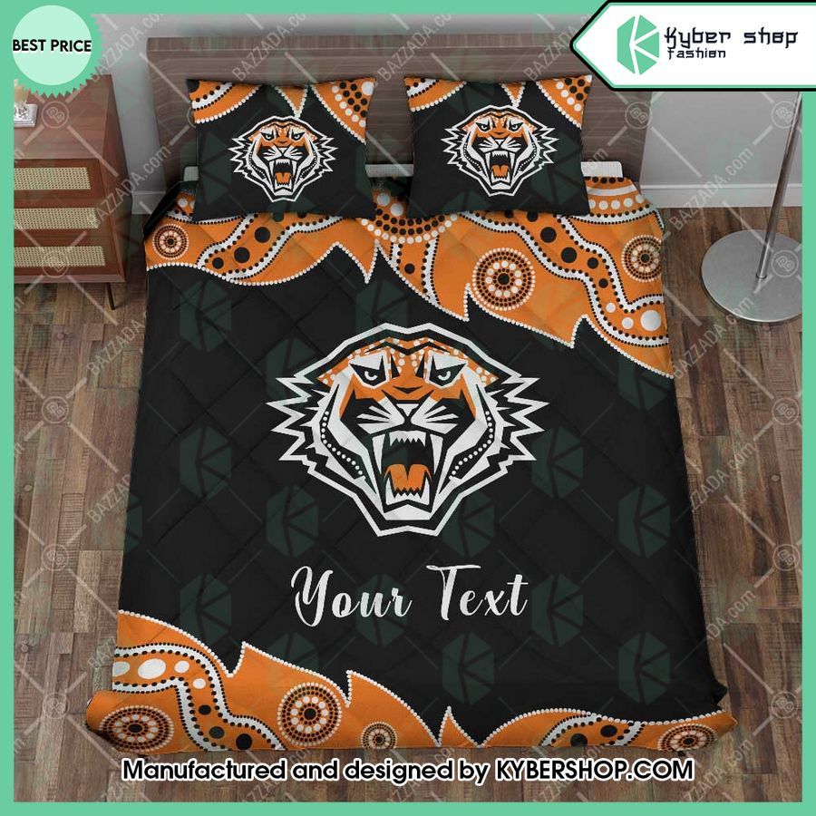 wests tigers aborigines custom name bedding set 1 786