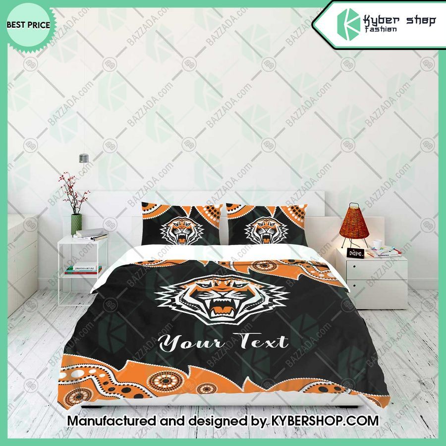 wests tigers aborigines custom name bedding set 2 484