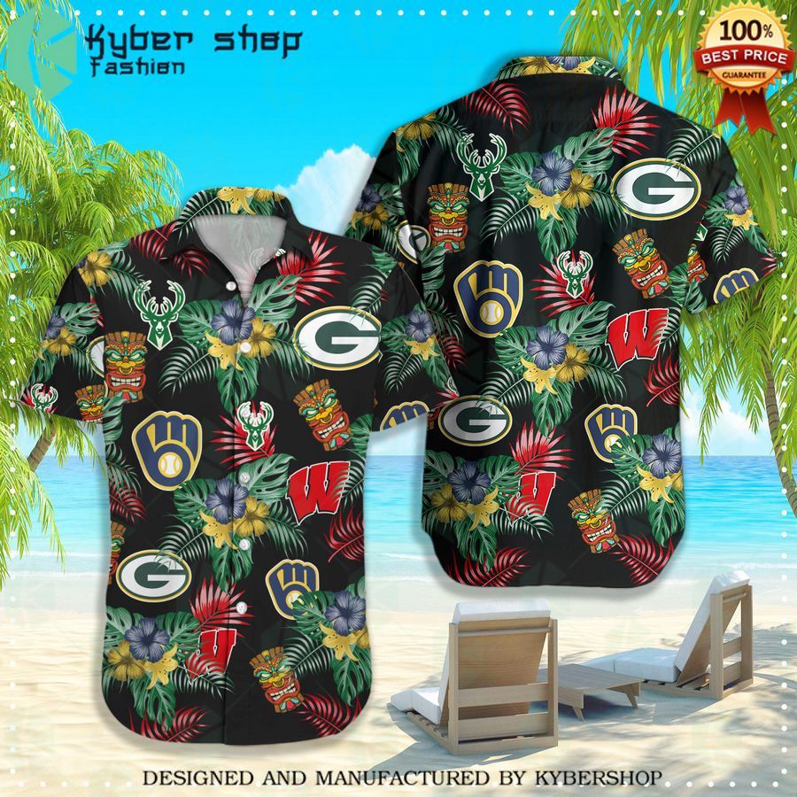 wisconsin sport teams hawaiian shirt 1 602