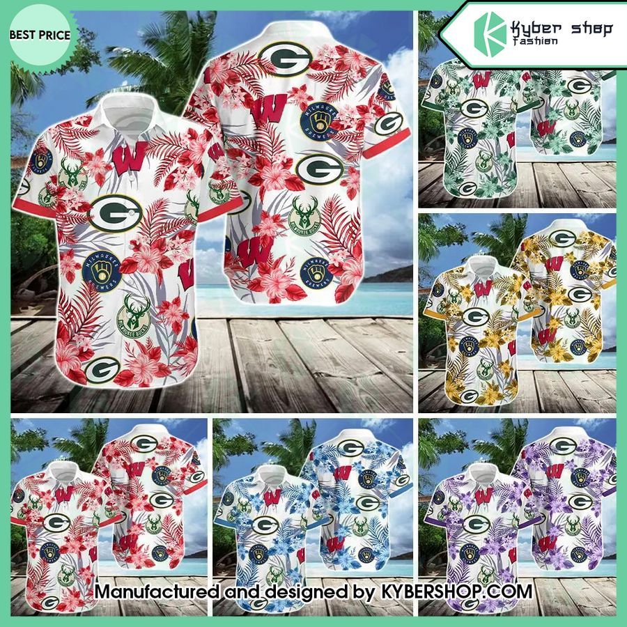 wisconsin sports hawaiian shirt 1 117