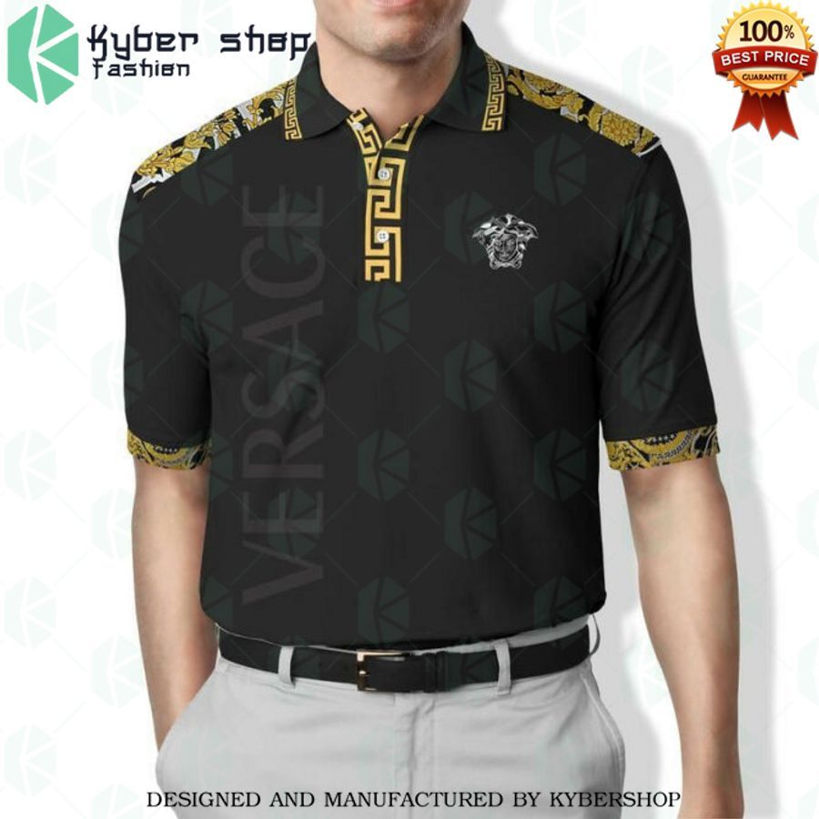 yellow black versace polo shirt 1 510