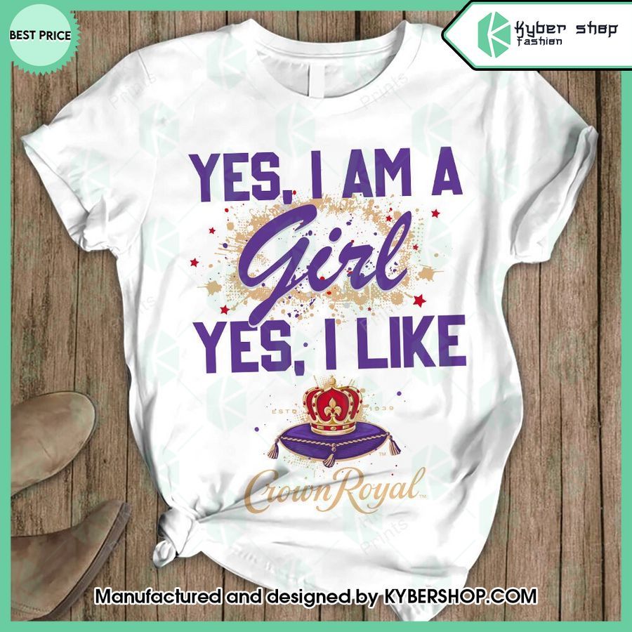 yes im a girl yes i like crown royal t shirt and shorts 2 87