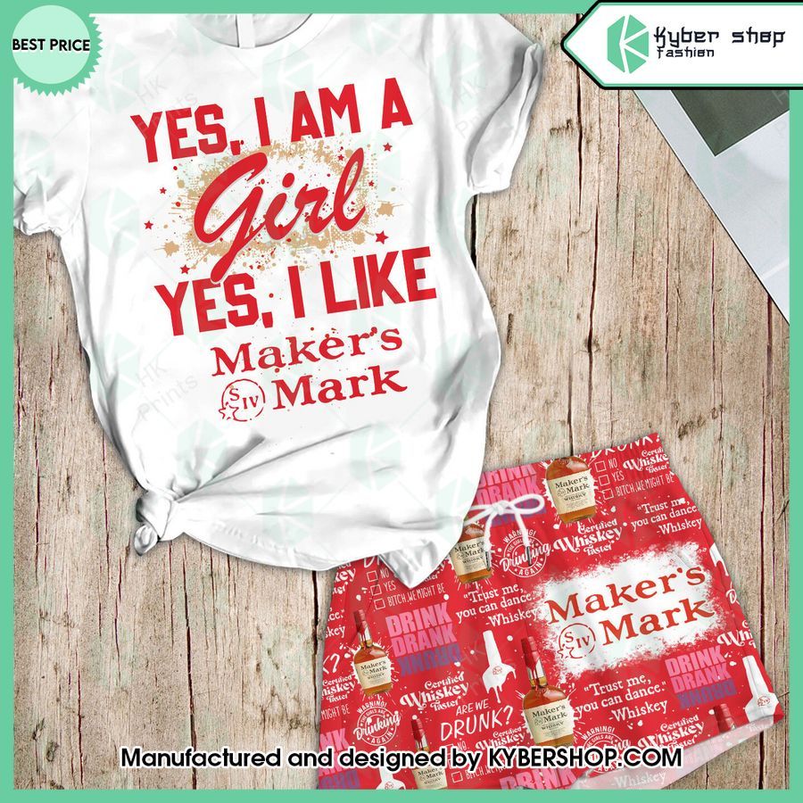 yes im a girl yes i like markers mark t shirt and shorts 2 267